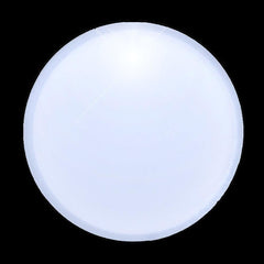 Light Up Round Badge Pin White