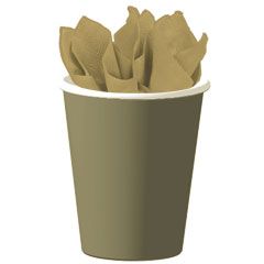 Gold Shimmer 9 oz Paper Cups