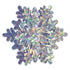 Iridescent Metallic 3-D Snowflake 10" Centerpiece