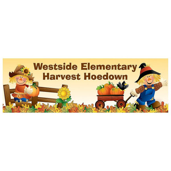 Harvest Hoedown Fall Custom Banner - Medium