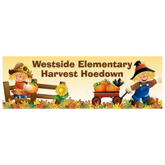 Harvest Hoedown Fall Custom Banner - Medium