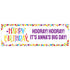 Colors & Confetti Birthday Custom Banner - Small