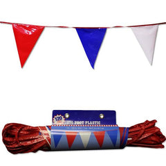 Red, White & Blue 120' Pennant Banner