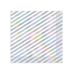 Iridescent Stripes Lunch Napkins