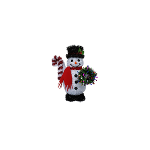 12 In Christmas 3D Snowman Decor