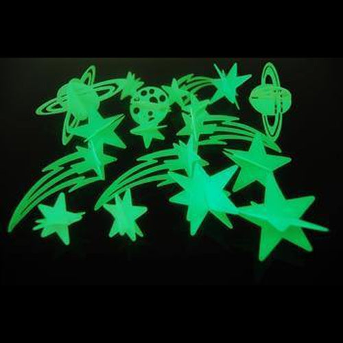 Glow in the Dark 3D Hanging Stars