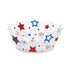 Patriotic Stars Fluted Serving Bowl