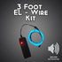 3 Feet EL Wire Kit Sound Activated