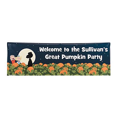 Peanuts Great Pumpkin Halloween Custom Banner - Medium