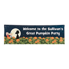 Peanuts Great Pumpkin Halloween Custom Banner - Medium