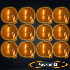 24 Inch Glow in The Dark Orange Beach Ball - Pack of 12