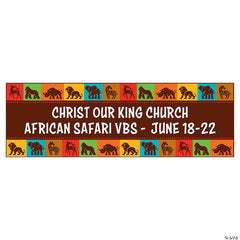 African Safari VBS Custom Banner - Large