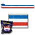 Patriotic Red, White & Blue Streamer Roll | PartyGlowz