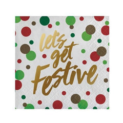 Let's Get Festive Beverage Napkins