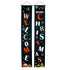 Merry Christmas Welcome Banner Set Black 12 In X 72 In