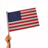 12" x 18" Cloth American Flag - 12 US Flags | PartyGlowz