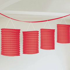 Red Paper Lantern Garland Decoration