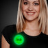 Kiss Me I'm Irish Green Glow Badge