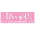 Personalized Girl Birth Announcement Banner - Small