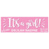 Personalized Girl Birth Announcement Banner - Large