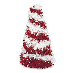 Candy Cane 10" Tinsel Christmas Tree