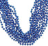 33" Round Metallic Royal Blue Mardi Gras Beads