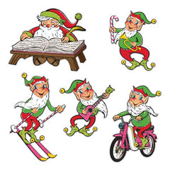 Vintage Santa & Elves Cutouts