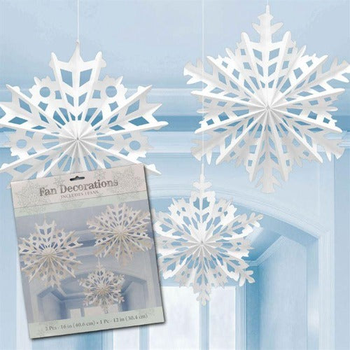 Snowflake Fan Decorations