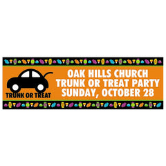 Trunk-or-Treat Halloween Custom Banner - Medium
