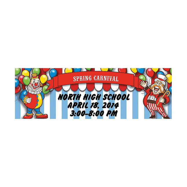 Big Top Carnival Custom Banner - Medium