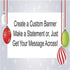 Christmas Ornaments Custom Banner