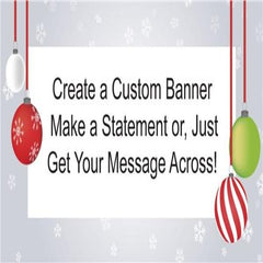 Christmas Ornaments Custom Banner