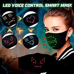 Voice Activated LED Smart Face Mask