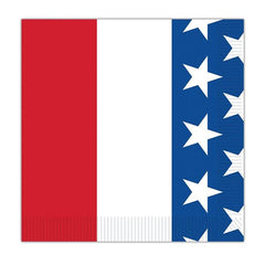 Patriotic Colors Beverage Napkins