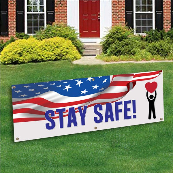 Stay Safe Banner Decoration