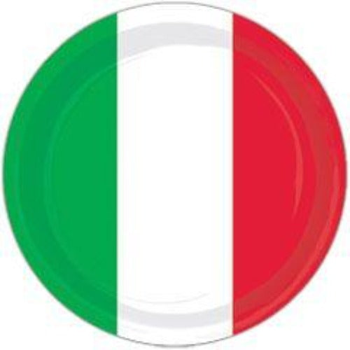 Red, White & Green 9" Plates