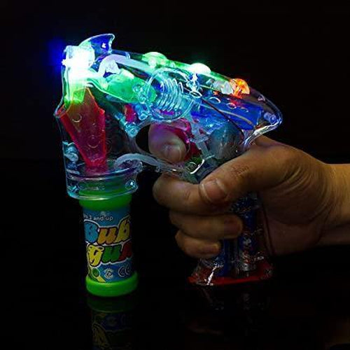 LED 7 Inch Bubble Gun