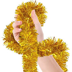 10Ft Boa Tinsel Garland Gold