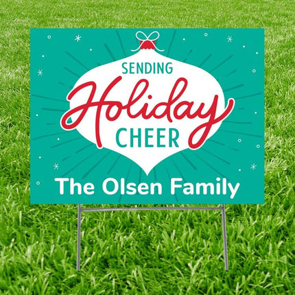 Personalized Holiday Spirit Yard Sign