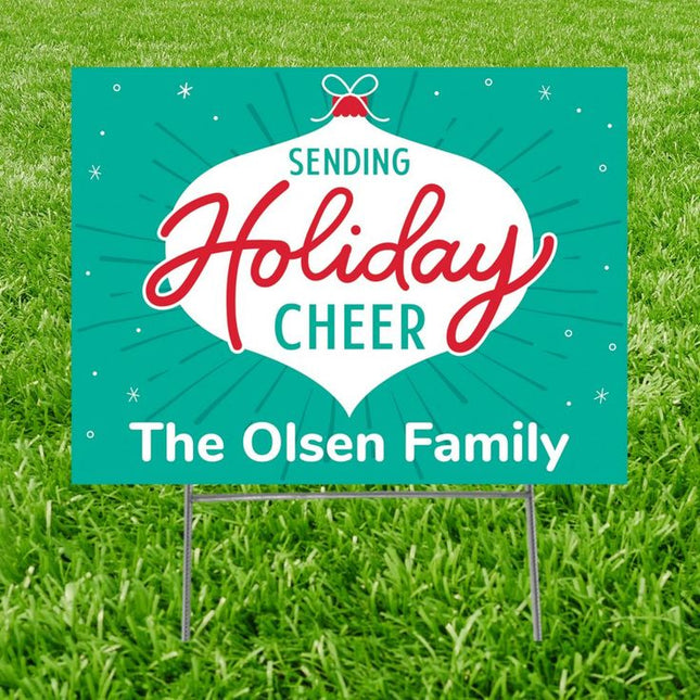 Personalized Holiday Spirit Yard Sign