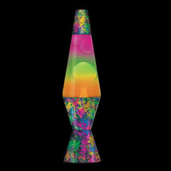 14.5 inch 20oz Paint Ball Rainbow Lava Brand Motion Lamp Clear Liquid With White Lava