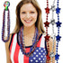 Red, White & Blue Star Bead 33" Necklaces