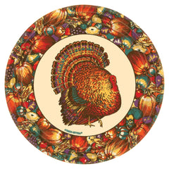 Autumn Turkey 9" Thanksgiving Plates