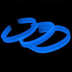 8 Inch Twister Glow sticks Bracelets Blue