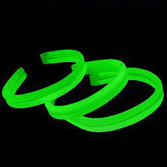 8 Inch Twister Green Glow Sticks Bracelets