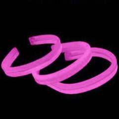 8 Inch Twister Pink Glow Sticks Bracelets