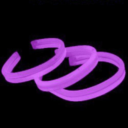 8 Inch Twister Glow sticks Bracelets Purple