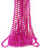 48" 10Mm Round Metallic Hot Pink Mardi Gras Beads