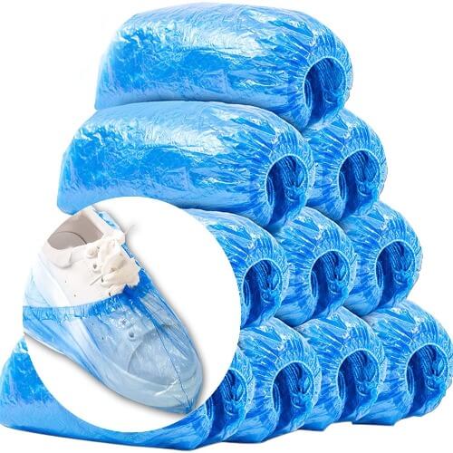Disposable Waterproof,Non Slip Shoe Covers-100 Pack (50 Pairs)-Blue