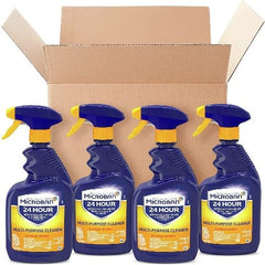 24 Hour Sanitizing and Antibacterial Disinfectant Spray, All Purpose Cleaner, Citrus Scent, 4 Count, 22 fl oz Each